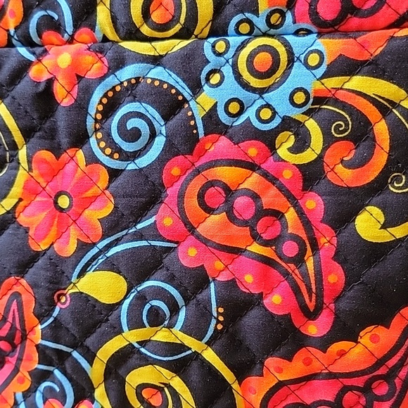 Backpack Quilted Multi Color Paisly Inspired Print Multi Color NWT - Picture 10 of 10